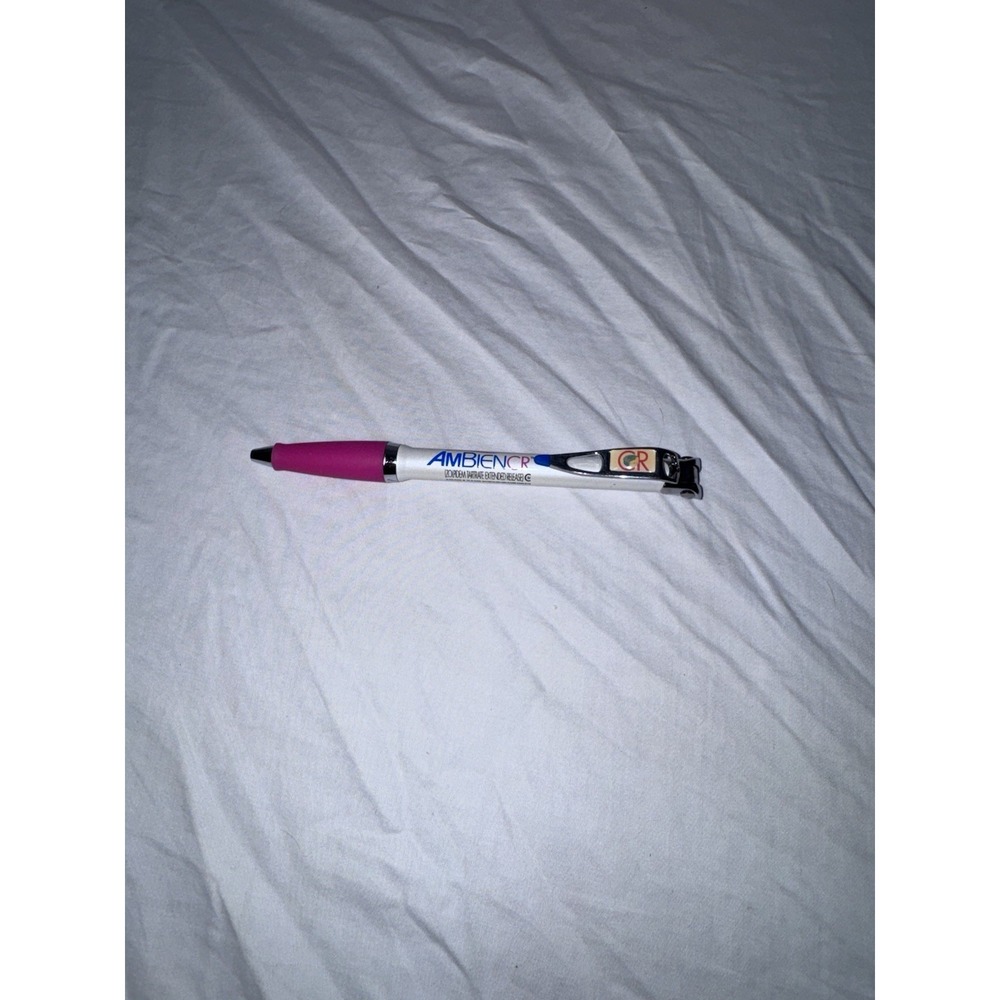 AMBIEN CR Pharmaceutical Drug Rep Collectible Promotional Heavy Metal Pen
